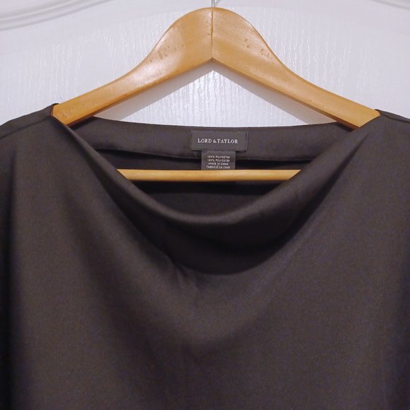 Lord & Taylor - Drape-neck blouse - Picture 3 of 7